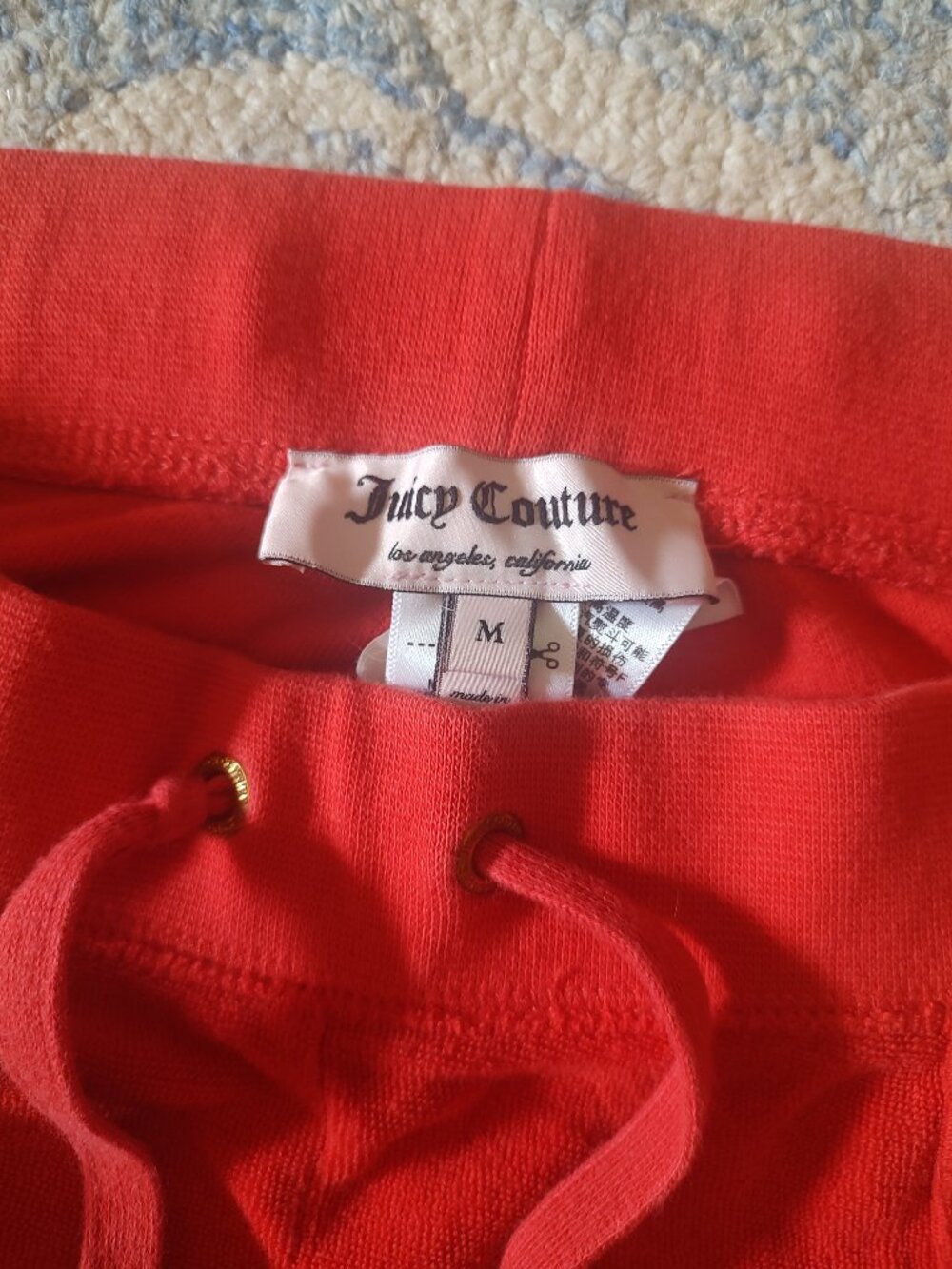 JUICE COUTURE Size M Red/Orange Track Jogger Pant